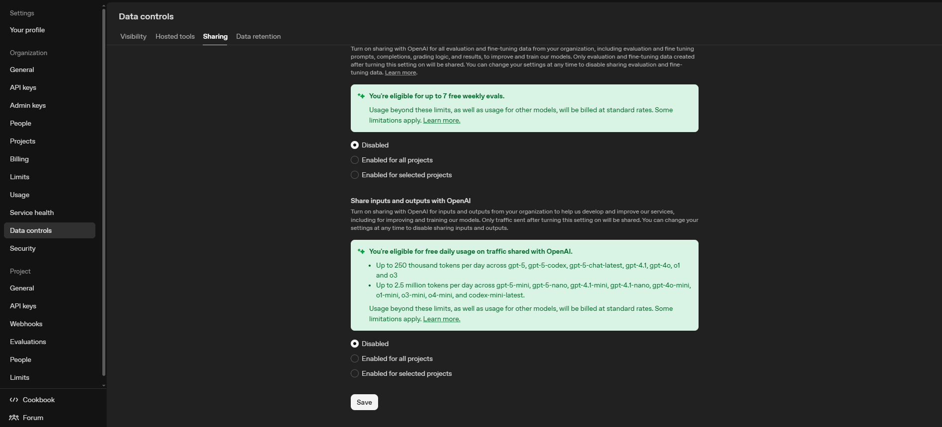 OpenAI Data Control Settings: Unlock Free Daily GPT-5 Tokens by Sharing Data